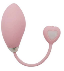 Small, portable egg vibrator with remote control for hands-free use
