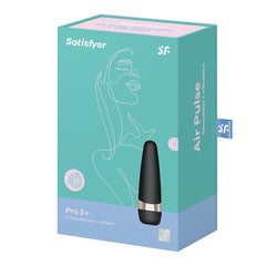 Satisfyer Pro 3+ clitoral stimulator with rose gold accents and pressure wave technology