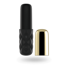 Compact and discreet Satisfyer Mini Lovely Honey clitoral vibrator in warm yellow color