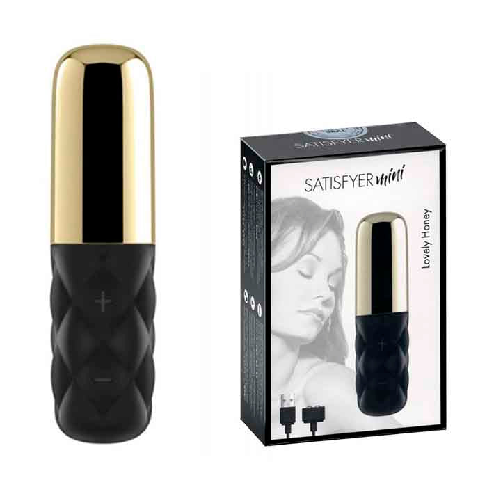 Compact and discreet Satisfyer Mini Lovely Honey, a powerful clitoral stimulator