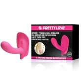 Panty Fancy Clamshell 10 Funciones Pretty Love vibrating panty with remote control and 10 vibration modes