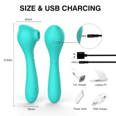 Close-up of the Winyi Ellie suction tool showing the powerful vacuum and multiple attachments
