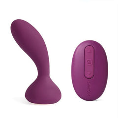 Black silicone anal vibrator with remote control, designed by Julie Svakom
