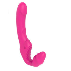 Double clitoral vibrator with powerful motors and multiple vibration patterns