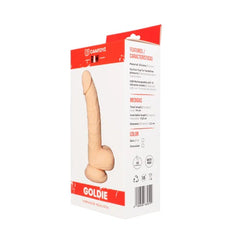 Realistic gold skin vibrator with lifelike texture and powerful vibrations for ultimate pleasure and satisfaction