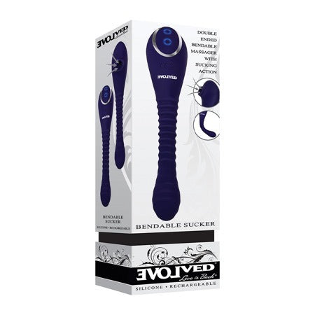 Vibrador Bendable Sucker Evolved with flexible and textured design for added pleasure