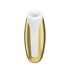 An image of the Satisfyer Love Breeze Dorado, a waterproof and rechargeable clitoral stimulator for intense pleasure