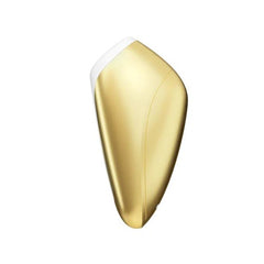 Satisfyer Love Breeze Dorado clitoral stimulator with gold accents on white background