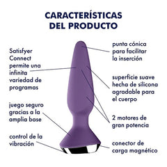 Enhance your intimate moments with the Satisfyer Plug Ilicious 1, a rechargeable anal plug designed for maximum satisfaction