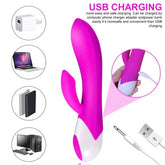 Vibrador Collins: A sleek, black vibrator with multiple vibration settings and a curved design for targeted pleasure