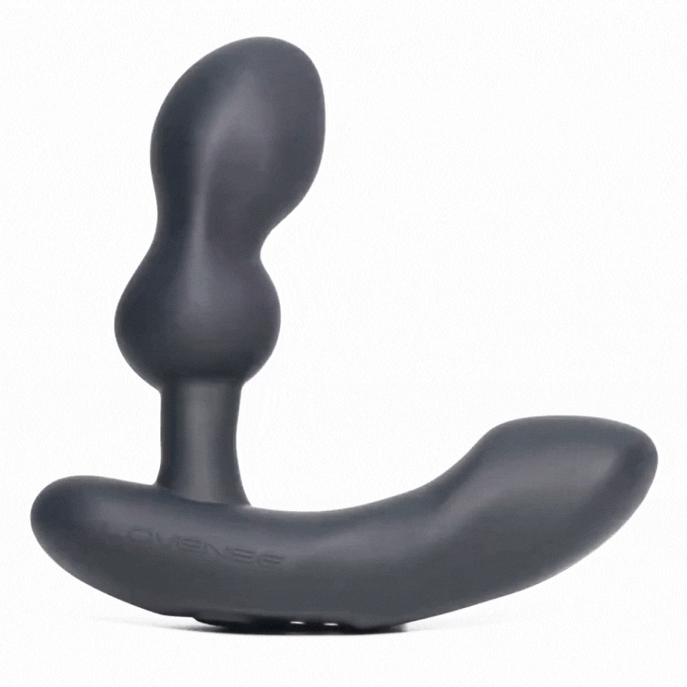 Black Lovense Edge 2 prostate massager with adjustable angle and powerful vibrations
