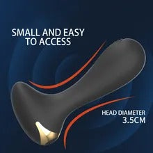 Silicone anal plug vibrator in purple, We Love Lilo brand