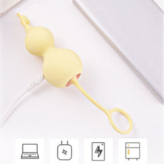 Close-up of Bala Mini Gourd Lilo with colorful floral print on a poolside