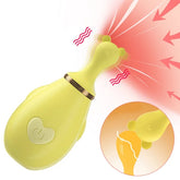 Yellow vibrating mouse sex toy with discreet design and powerful stimulation
