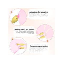 Waterproof and rechargeable cat-shaped vibrator for versatile use