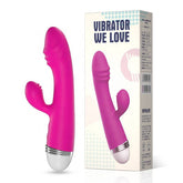 Long, flexible dual vibrator with powerful vibrations for ultimate pleasure