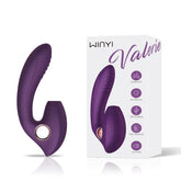 Vibrador Doble Estimulación Valerie Winyi sex toy with curved shaft and rabbit ear stimulator
