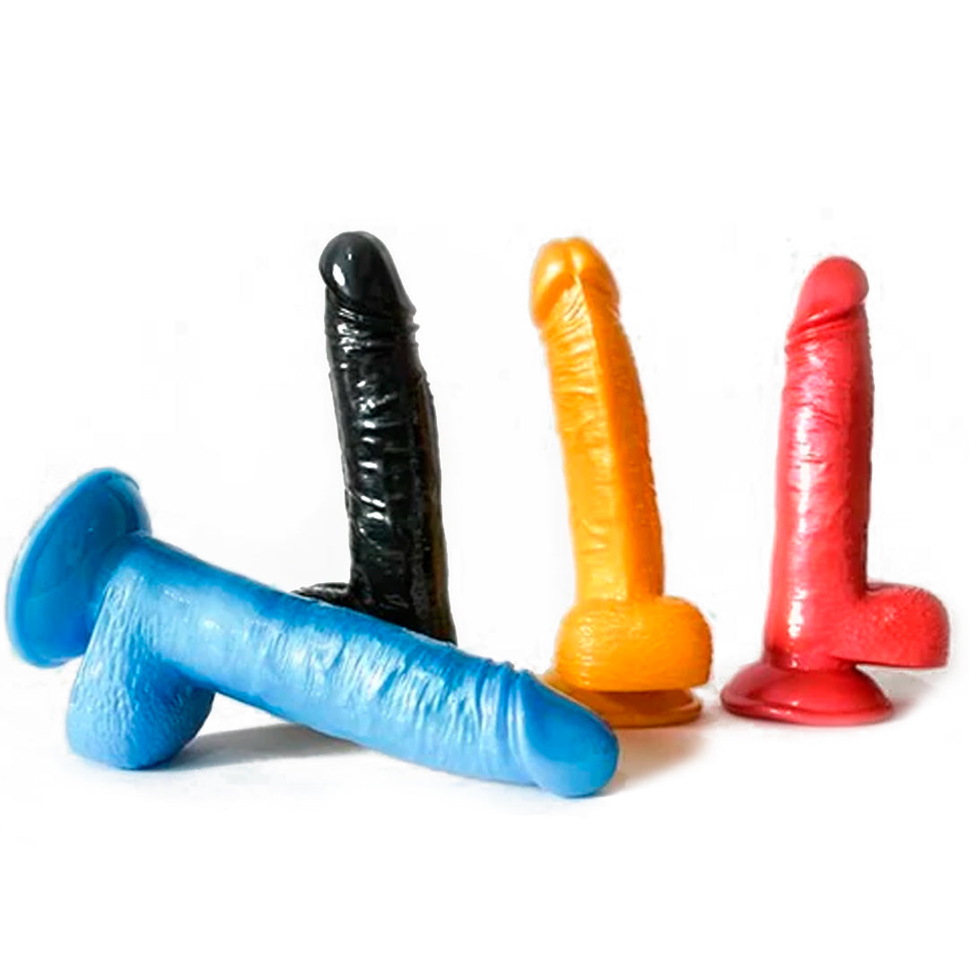 Realistic black silicone dildo named CONSOLADOR ABRAHAM for intense pleasure and satisfaction