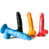 Realistic black silicone dildo named CONSOLADOR ABRAHAM for intense pleasure and satisfaction