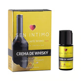 Electrizante Crema de Whisky 30 ml bottle with sleek black packaging and gold lettering on white background