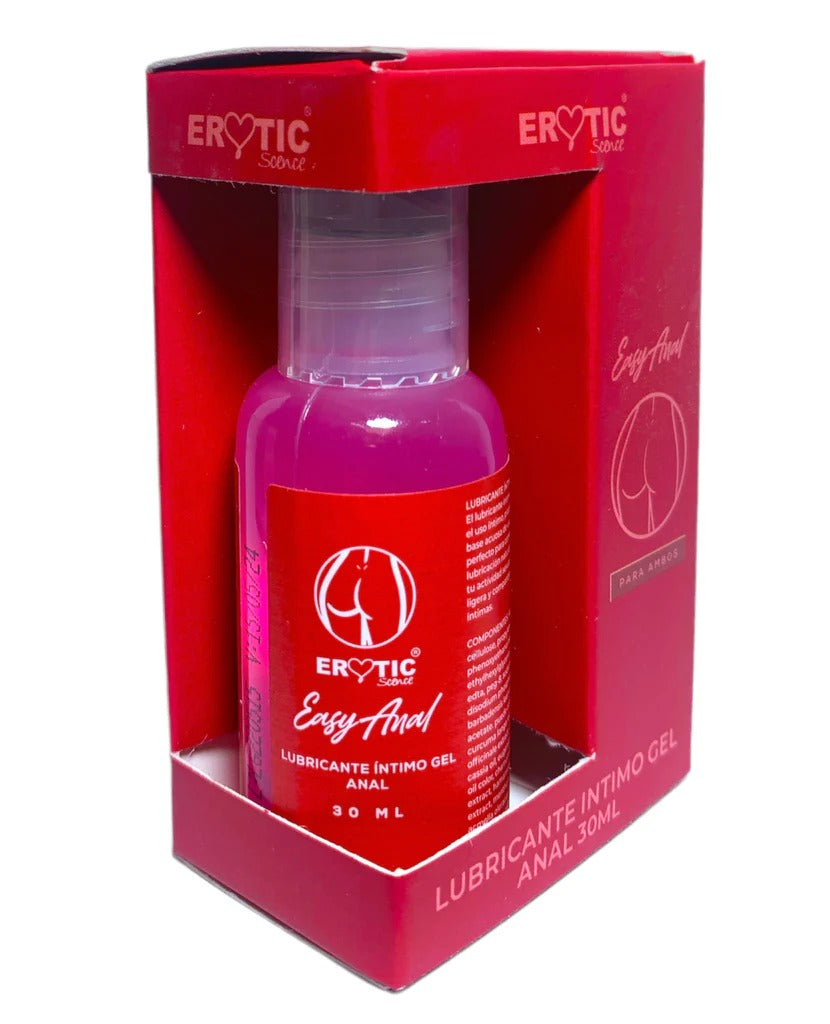 Easy Anal Gel 30 ml bottle with natural ingredients for comfortable experience