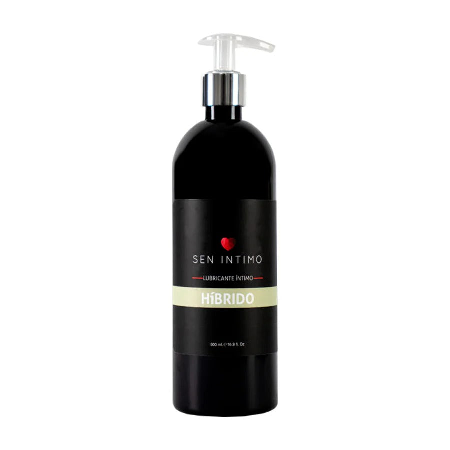 500 ml bottle of Lubricante Hibrido Sen, a hybrid lubricant for sensual experiences