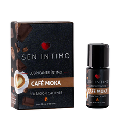 30 ml bottle of Lub Sen Café Moka flavored lubricant, perfect for coffee lovers