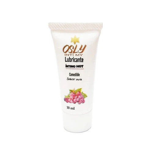 10 ml bottle of Osly grape flavored lubricant, a high-quality and long-lasting personal lubricant for enhanced intimacy