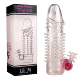 Funda con vibración Crystal, juguete sexual para parejas con textura suave y diseño elegante