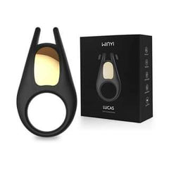 Black silicone vibrating ring with textured surface and flexible design