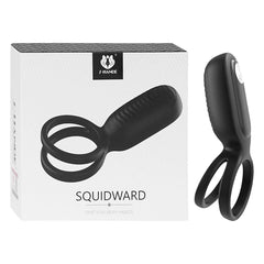 Anillo vibrador Squidward Black with textured surface for added stimulation and pleasure