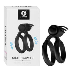Anillo Vibrador Night Crawler: A black vibrating ring designed for enhanced pleasure during intimacy