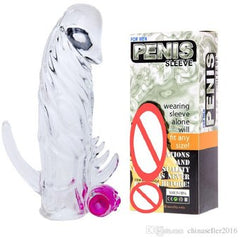 Soft, stretchy sleeve with powerful vibrating bullet for intense stimulation