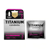 Condones Titanium Multiorgasmos x 3 - Pack of 3 premium condoms for multiorgasmic experiences