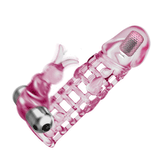 Black silicone Ultimate Love Sleeve with ribbed texture for added sensation