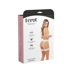 Disfraz Lerot Novia costume for women, featuring a beautiful white dress with lace details and a matching veil, perfect for Halloween or themed parties