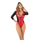 Disfraz Piloto F1 Lerot con traje blanco y rojo con casco