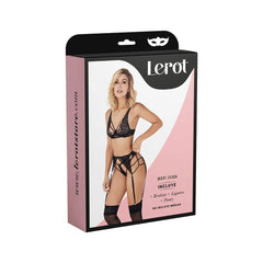 Beautiful and sexy black lace lingerie set by Lara Lerot