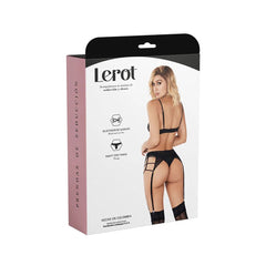 Beautiful and elegant Lara Lerot lingerie set in black lace
