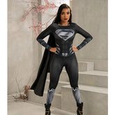 ###
Beautiful girl wearing the Super Chica Encantada costume with glittery cape and golden tiara