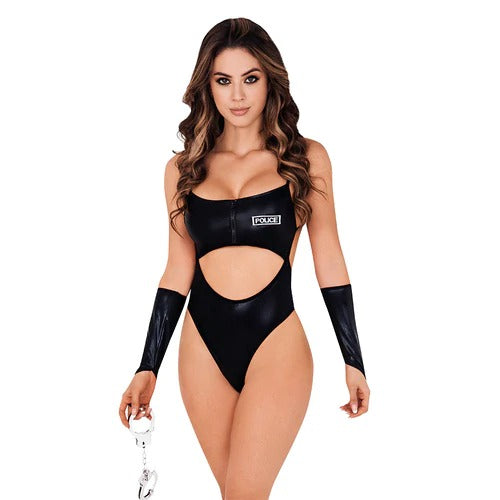 Disfraz Policía Lerot con gorra y esposas para niños en Halloween