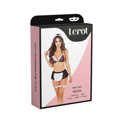Disfraz Mucama Lerot, a playful and sexy maid costume perfect for costume parties and Halloween