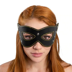 Black and red ANTIFAZ CHEL mask with adjustable straps and breathable fabric