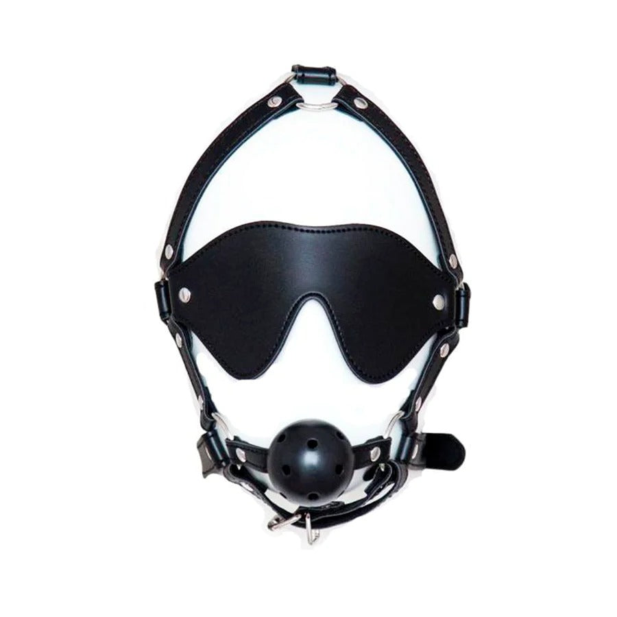 Antifaz Mordaza Sintético - Fetish para juegos de rol y dominación