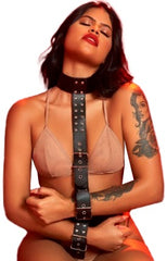 Handcrafted sterling silver choker necklace with intricate Houdini-inspired design