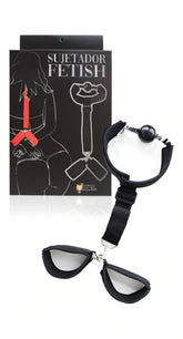 Sujetador Fetish black lace bra with strappy details and adjustable straps