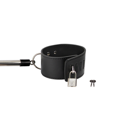 Black metal X hogtie featuring durable construction for secure restraint in BDSM play