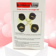 Sexy lingerie Sujetador Bondage Lure in red with bondage-inspired straps and lace details