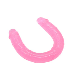 Dildo Double Slender, a realistic dual-ended silicone pleasure toy for women, shaped with lifelike details and designed for ultimate satisfaction and stimulation