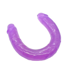 The Dildo Double Slender, a double-ended penetrative sex toy with a sleek and slender design, crafted from high-quality silicone material for comfortable and pleasurable use